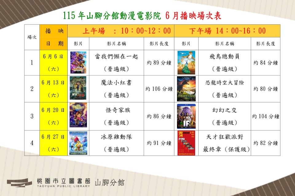 [山腳電影欣賞]6月動漫電影院